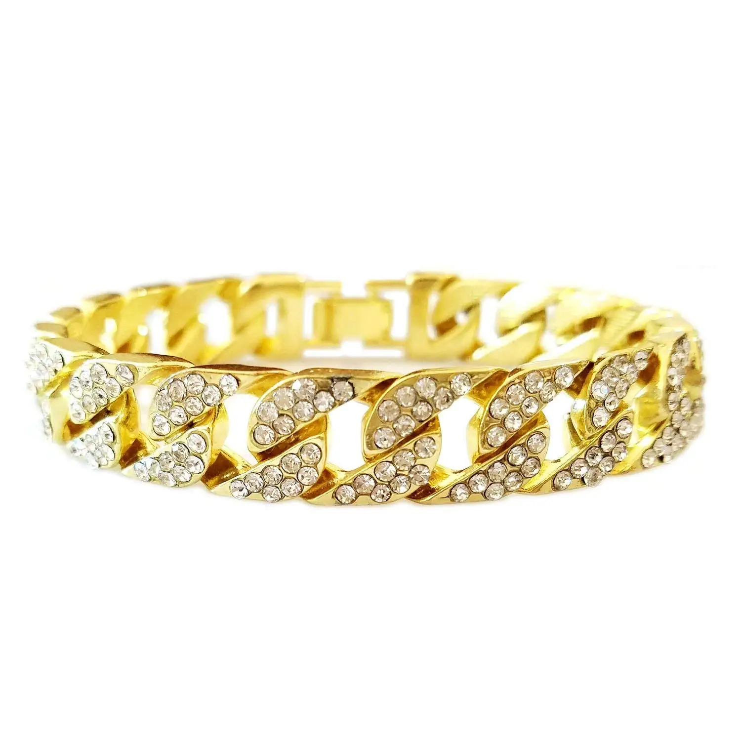 Mens Bling Bracelets Find Deals On Line Hh Bling Empire Iced Out 14k Gold Mens Hip Hop Cz Diamond Bracelets