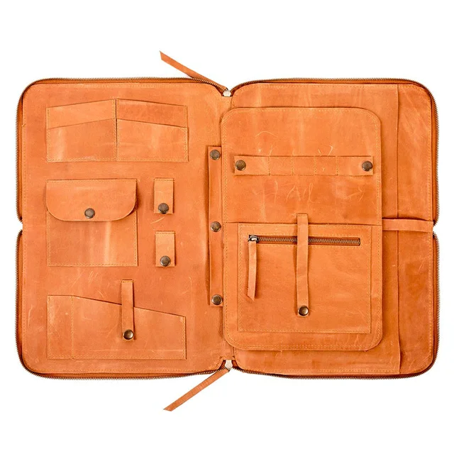 Briefcase Leather With Notepad