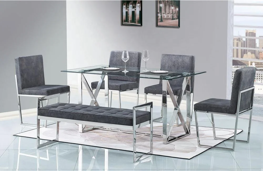 2020 Modern Design Dining Room Furniture Made In Malaysia Morden Dining Table Sets Simplicity Glass Dining Table And Chair Set Buy Dining Room Furniture Sets Malaysian Wood Dining Table Sets Hideaway Dining Table