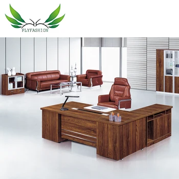 Modern Style Office Furniture L Shaped Wooden Manager Executive