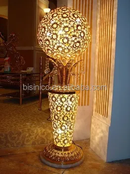 Golden Floor Standing Lamphome Decorative Lighting Lamplatest Design Round Shape Bf02 6048 Buy Christmas Decoration Lighting Floor Lamphome Goods