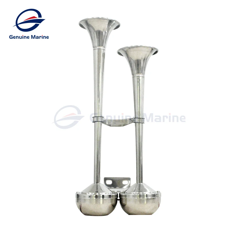 Boat Marine Stainless Steel Twin Electric Horn Speaker Alarm With High