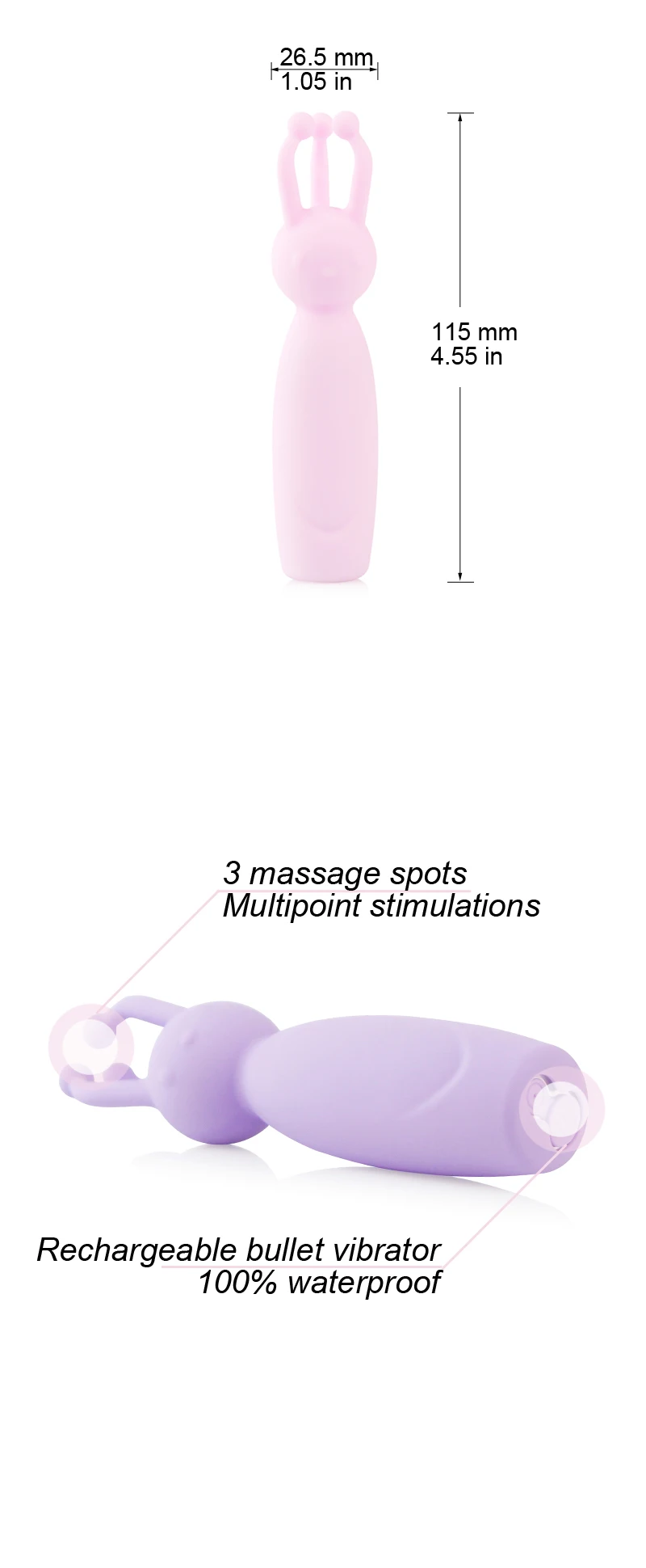 Vibrating breast massager Sex massage Woman pleasure toys for girl