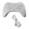 White Wireless Classic Pro Controller Gamepad with USB Cable for Wii U Console