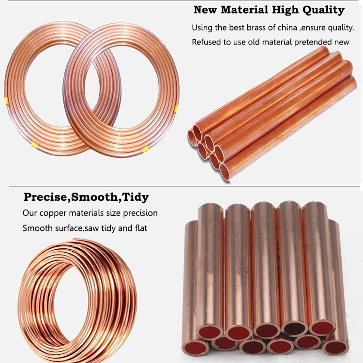 Cheap Refrigeration 1/2" 3/4" 3/8" 7/8" Copper Tube Pipe For Air