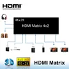 4x2 Matrix Switch 4 in 2 HDMI out with IR Remote