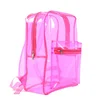 Custom Printing Mini Clear PVC Backpack Bags Multi Pockets Transparent Backpack