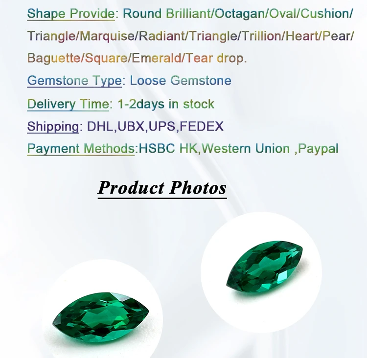 250-300 Ct/1 Piece Marquise Cut Brazilian Emerald Natural Gemstone New Product 