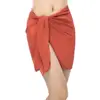 Women's Soft Wrap Beach Swimwear Swim Dress Short Length Cover up Pareo Swimsuit Wrap Solid Colors