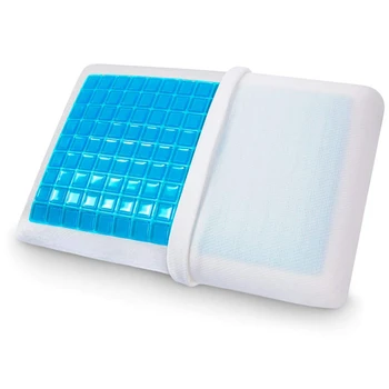 Standard Size Memory Foam Pillow W Cooling Gel By Reversible