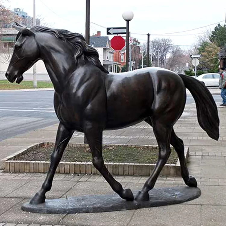 Life Size Bronze Garden Horse Sculpture For Outdoor - Buy Life Size 