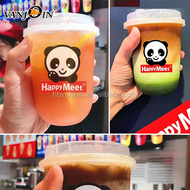 16oz Disposable U Shape Clear Plastic Cup Juice Milk Tea Cup With Lid Buy Tea Cup With Logo