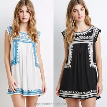 embroidered summer dress