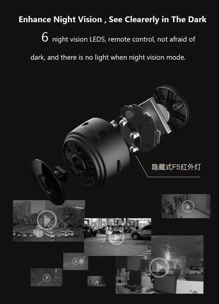 Mini Spy Camera WiFi Hidden Camera Wireless HD 1080P Indoor Home Small Spy Cam Security Cameras/Nanny Cam