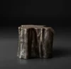 Customized Chinese irregular simulation roots design furniture metal home interior decoration multi-functional iron tea table