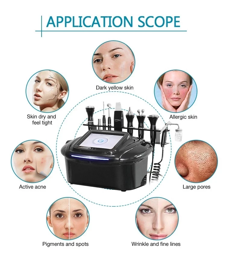 RF Lifting skin rejuvenation skin lightening 9 in 1 Hydro Facial Machine for Skin Care
