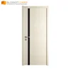 Technics optional main single wooden door design internal pre finished walnut mdf door indonesia