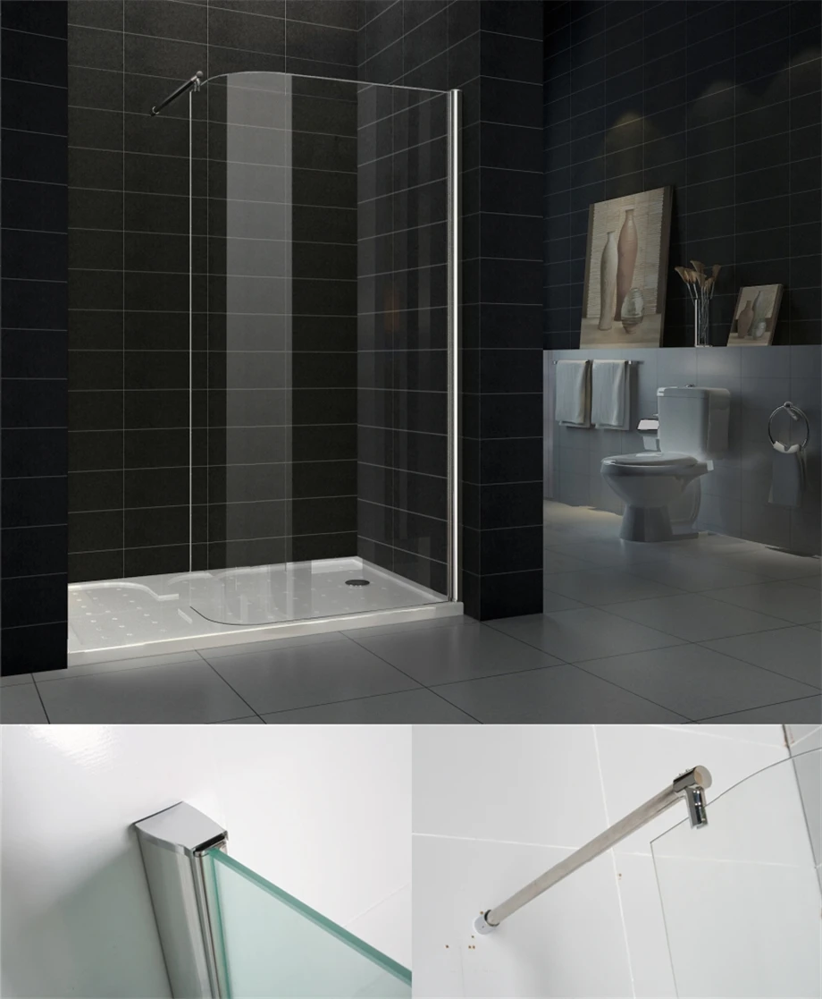 8毫米弧型步入式淋浴房