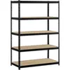 5 level boltless corner metal storage rack wholesale, warehouse storage rack, slotted angle storage rack