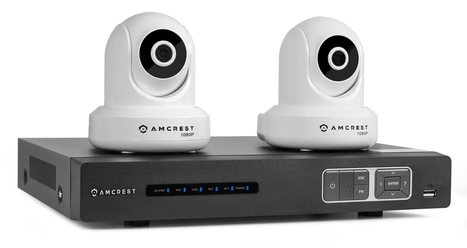 Buy Foscam Ip Security System With Amcrest Nv1104 1080p 4 Channel Nvr 2 X Fi8910w Wireless Ip Cameras Black In Cheap Price On Alibaba Com