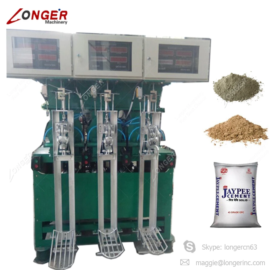 Fully Automatic 25kg50kg Bags Filling Cement Bagging Equipment Sand