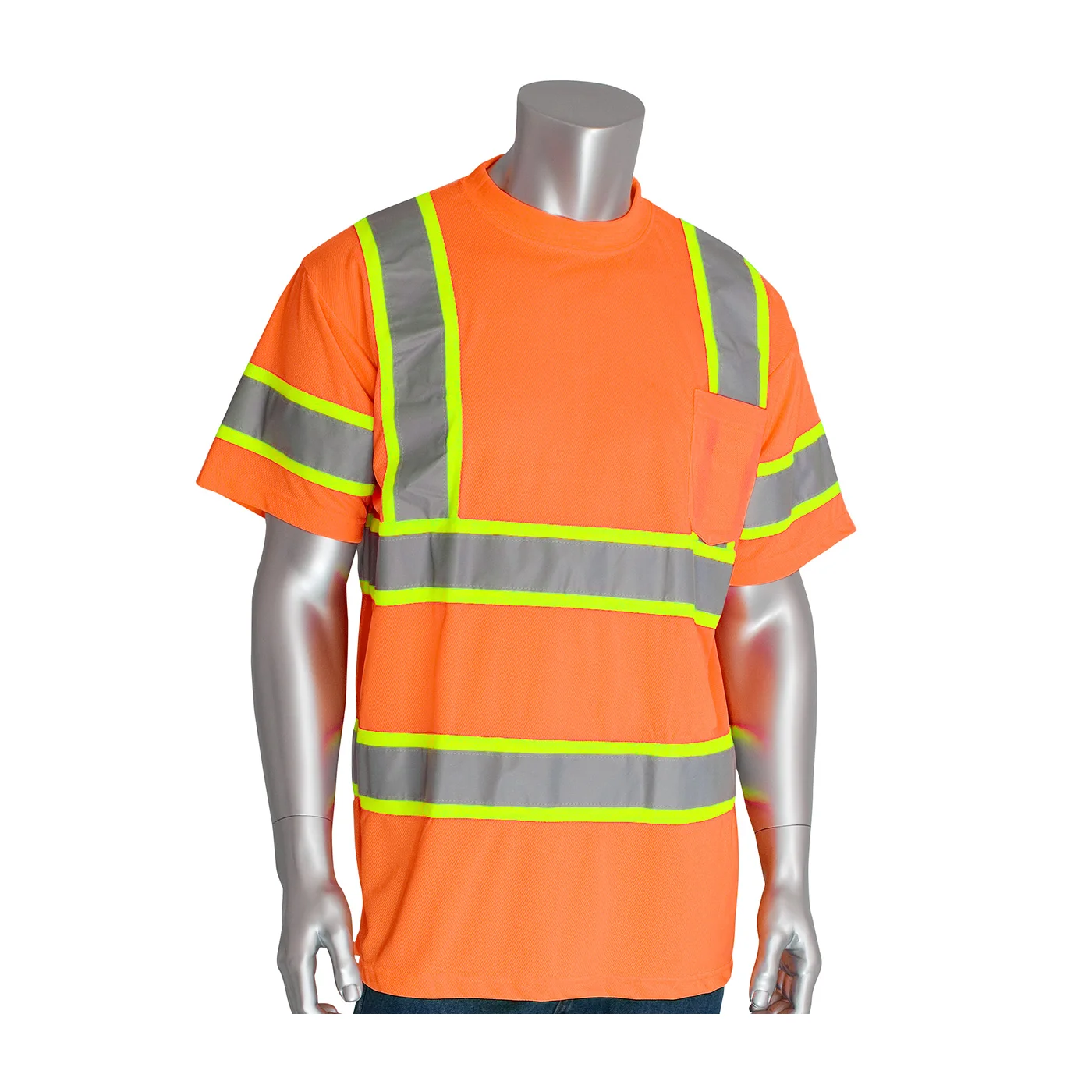 Oem Hi Vis Viz Orange Lime Security Industrial Work Tee Shirts High