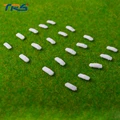 highquality 500pcs lot 1 500 scale ABS plastic white car for architectural model making train layout