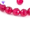 Wholesale 5# faceted cut ruby beads for DIY bracelet