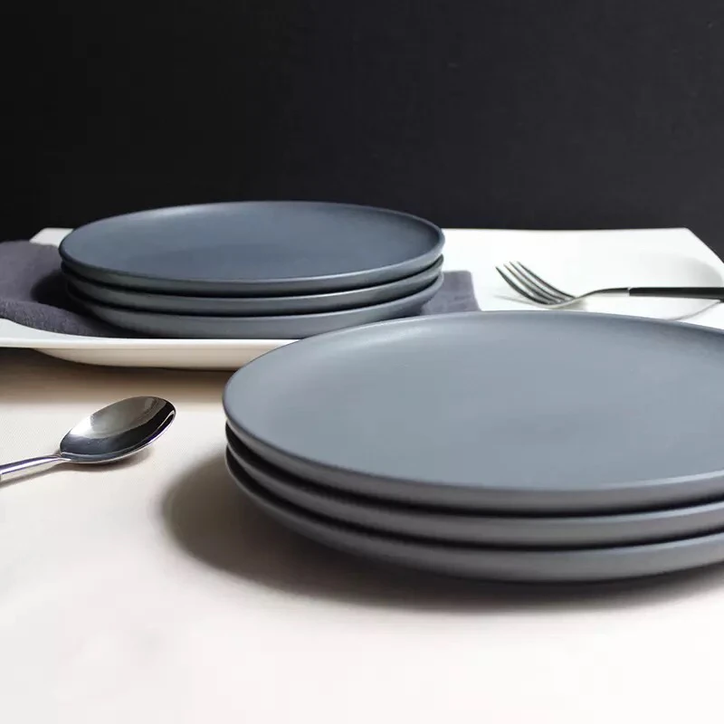China Manufacturer Round Shape Heated Dinner Chinaware Ceramic Plates