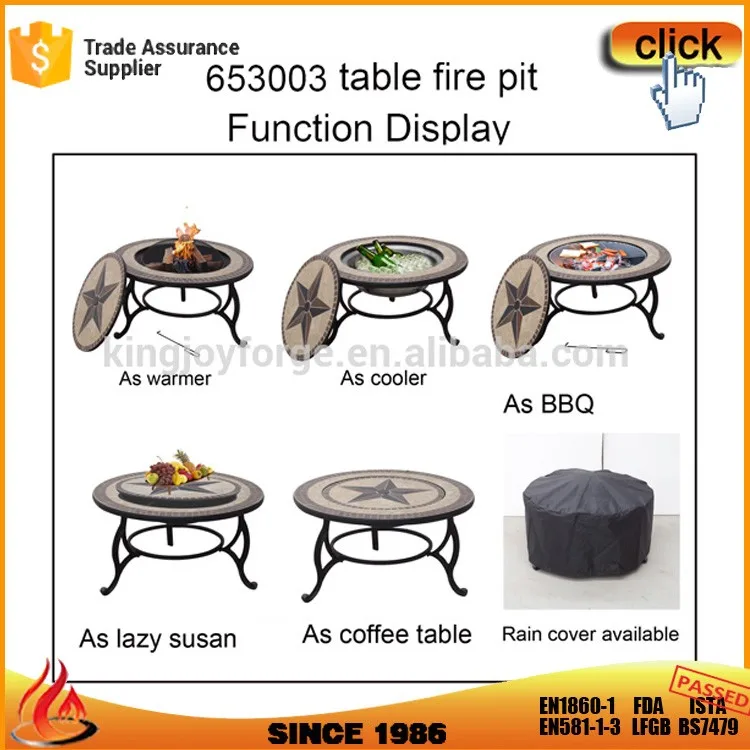 3 In 1 Wood Fire Natural Slate Mosaic Star Top Pit Dining Table Outdoor Product On 3 In 1 Wood Fire Natural Slate Mosaic Star Top Pit Dining Table Outdoor Product On