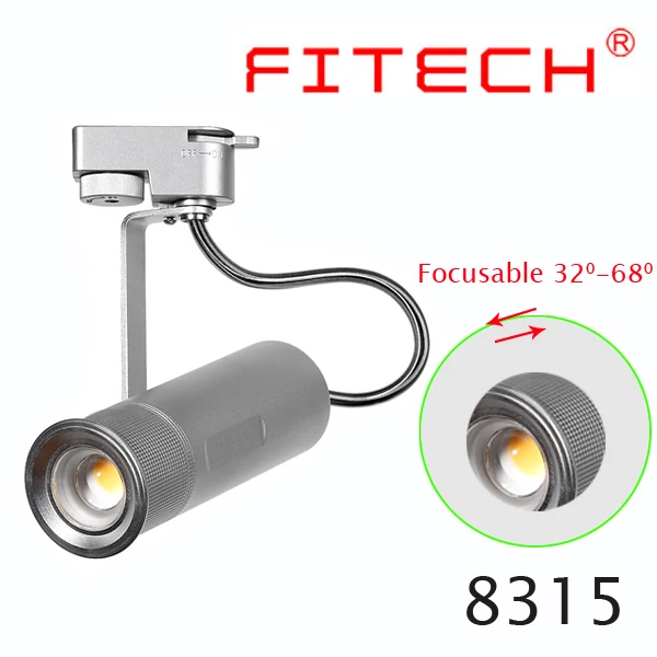 15W cob adjustable degrees cri>80 led track spot light led light exhibition lamp