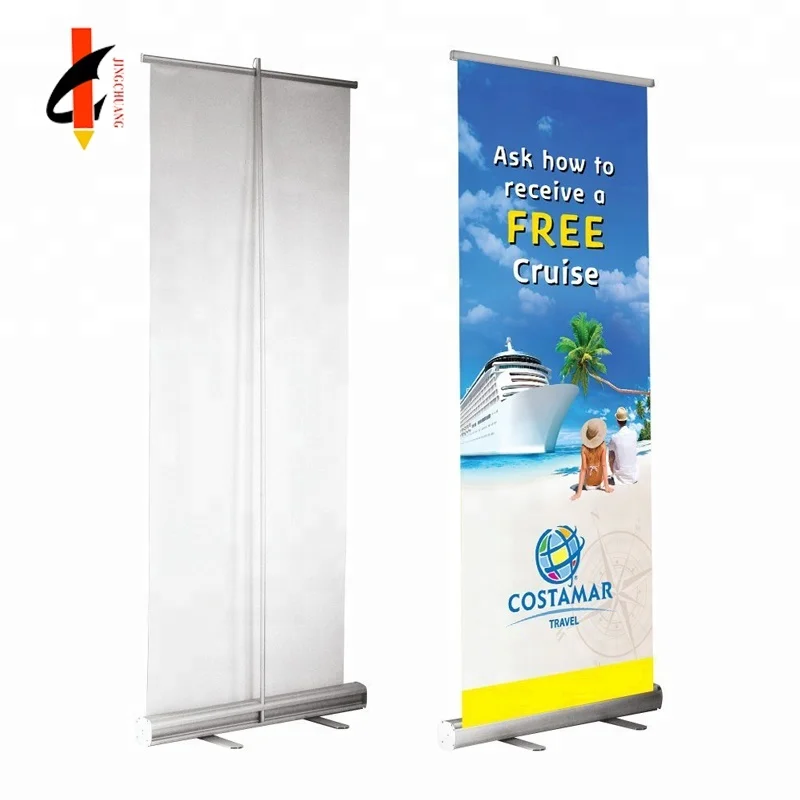 Fantastic Displays 33 Portable Retractable Roll Up Banner Stand Fantastic Displays 33 Portable Retractable Roll Up Banner Stand Sign With Print By