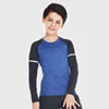 Kids Long Sleeved Workout Elastic Sports Dry Fit Compression Sportswear