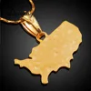 American Favorable Small Mixed Order Factory Direct Sale Map Letter Gold-Plated Copper Jewelry USA Mainland Necklace For Gifts