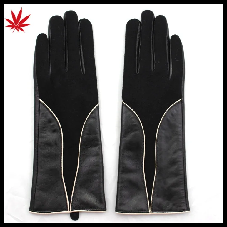 ladies kid leather gloves long leather opera gloves