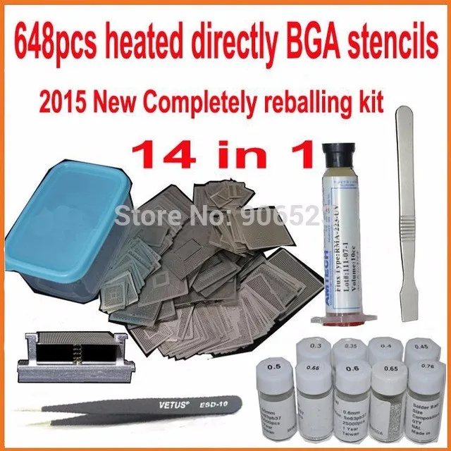 Pcs Set Direct Heating Bga Stencil Bga Reballing Stencil Kit Pcs