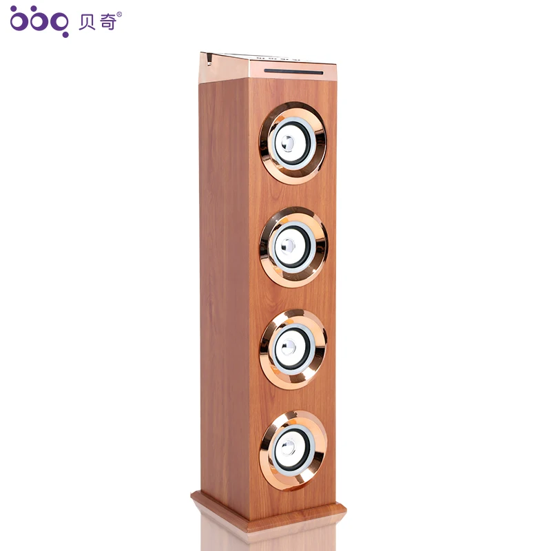 wooden tower speakers