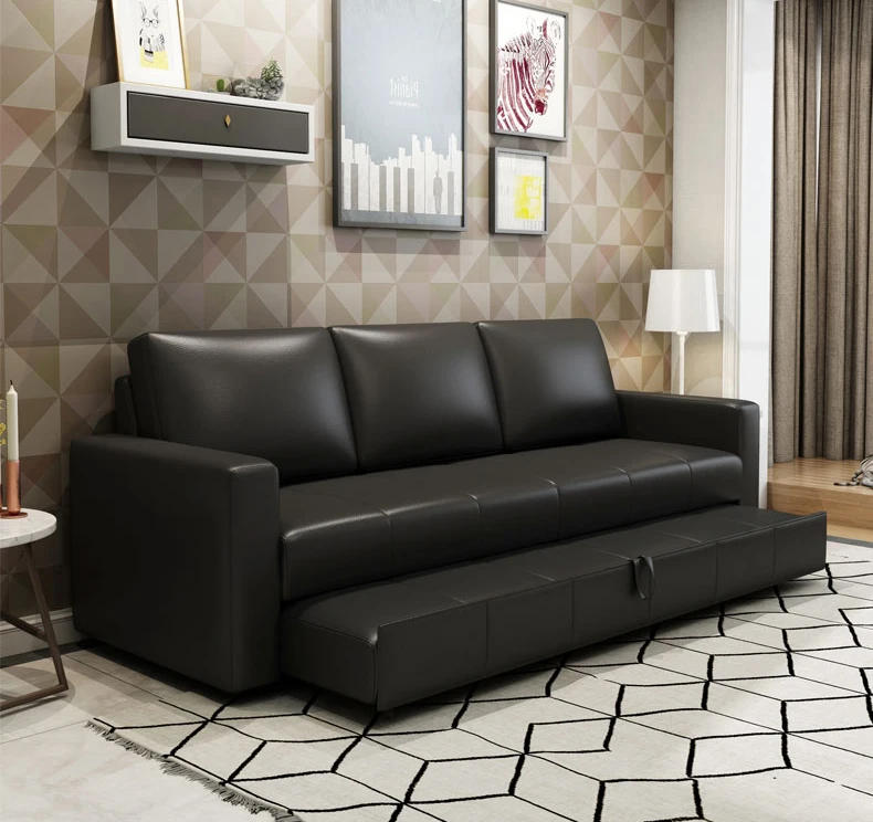 Living Room Furniture Comfortable Queen Size Modern Genuine Leather