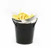 Metal Chip Baskets Cutlery Napkin Holder Mini Bucket Snack Server