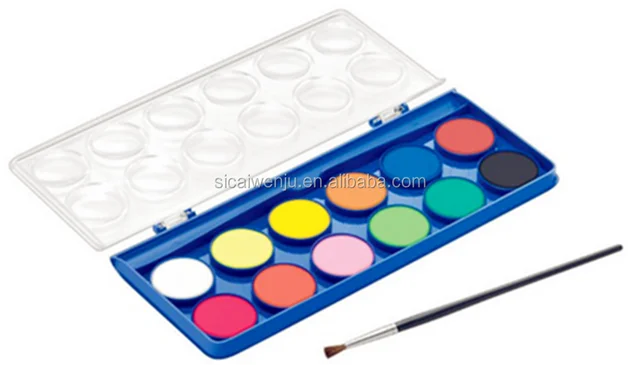 non toxic kids ARTIST PALETTE art paint drawing set with brush