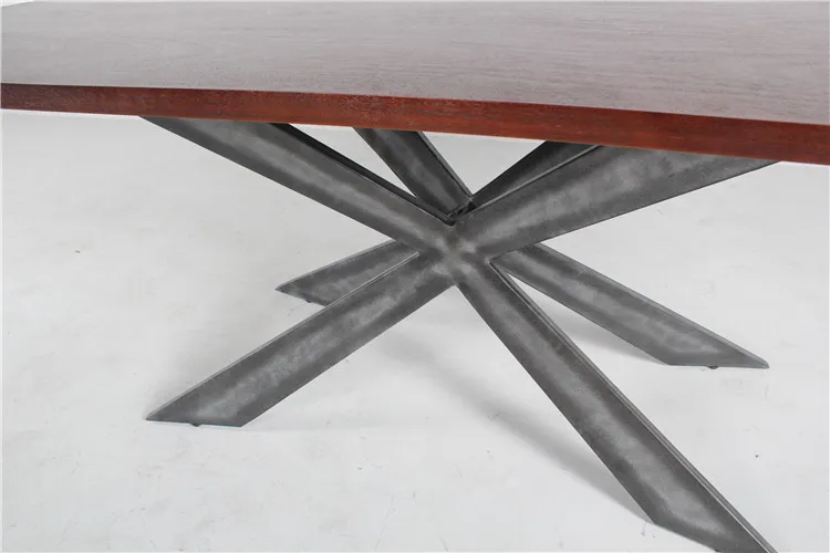 Wholesale European Style Wooden Dining Table Metal Legs Oak Dining Table Buy Metal Dining Table Oak Dining Table Wooden Dining Table Product On Alibaba Com