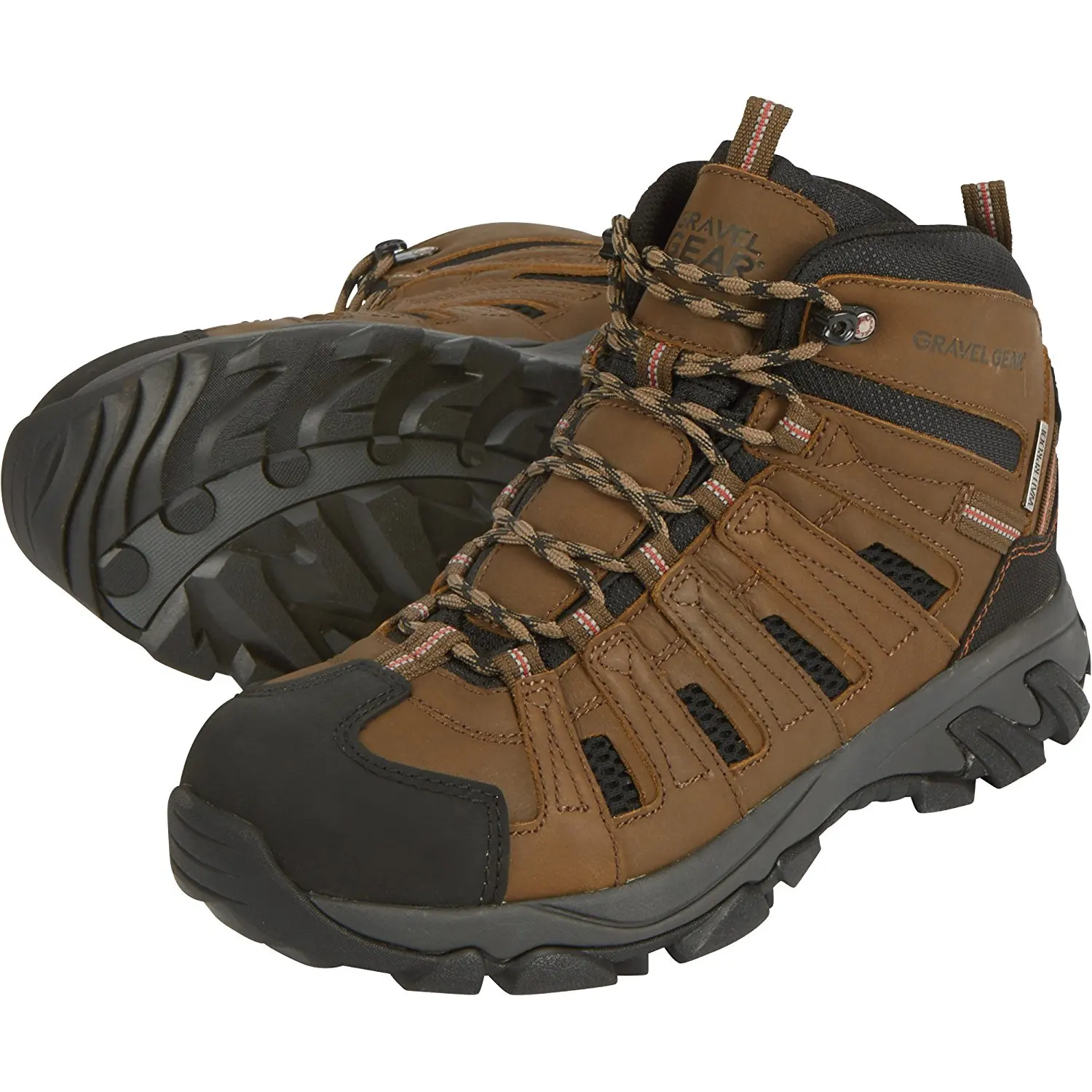 Buy Gravel Gear 6in. Waterproof Steel Toe Work Boots - Copper Brown ...