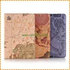 New World Map Pattern Three Fold Leather Stand Case for iPad Mini 4