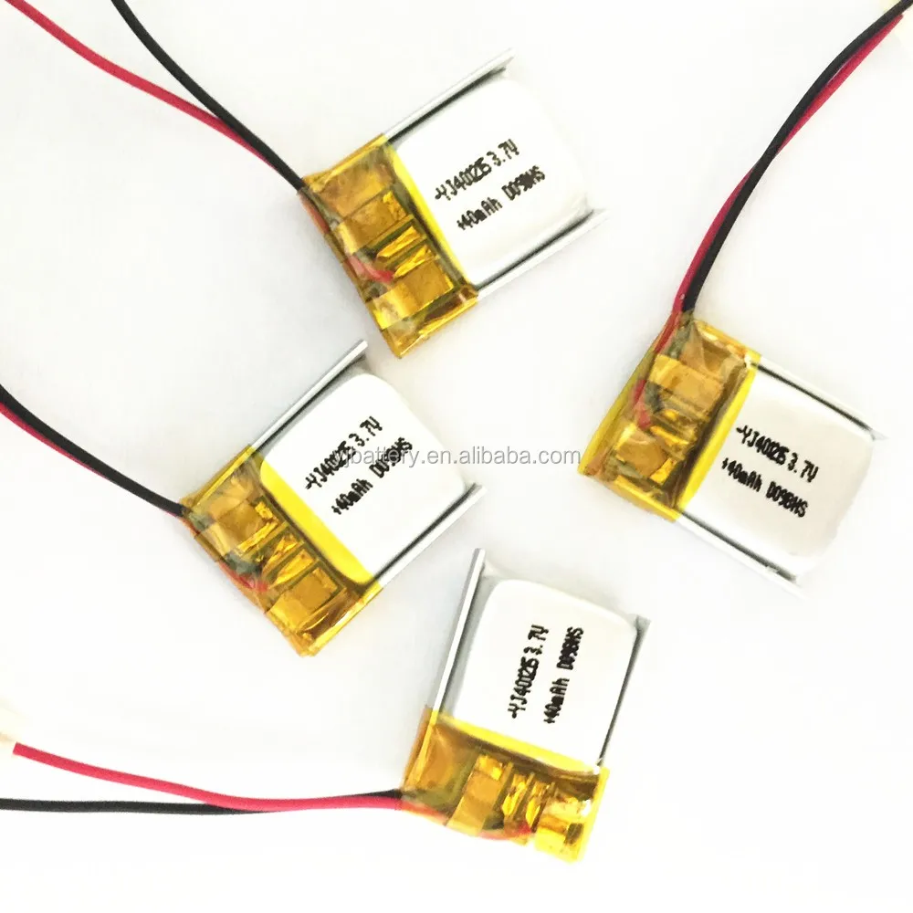 Smallest Ultra Thin Lithium Ion Polymer Battery 401215 40mah 3.7v With