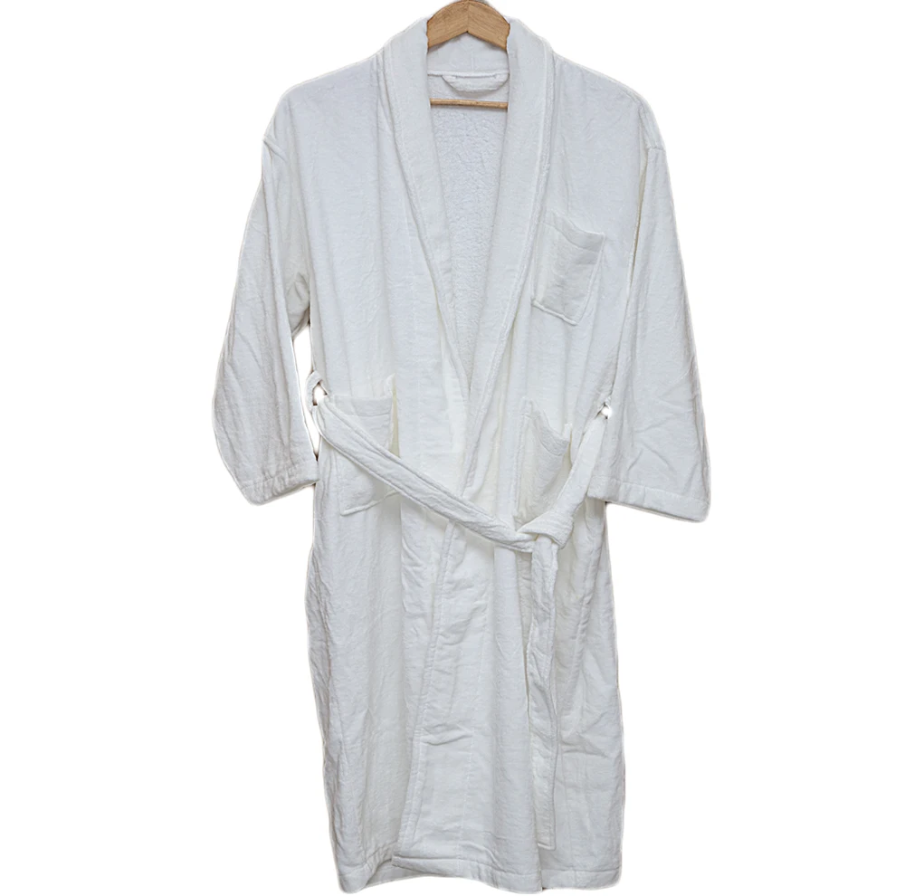 Customized Bathrobe Cotton Terry/velour Waffle/shawl Collar Unisex