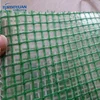 Fire retardant scaffold tarpaulin cover mesh poly tarp / construction leno tarp cover with blue strips