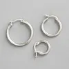 Wholesale Size 13-23mm 925 Sterling Silver Ear Clip Circle Hoop Earring