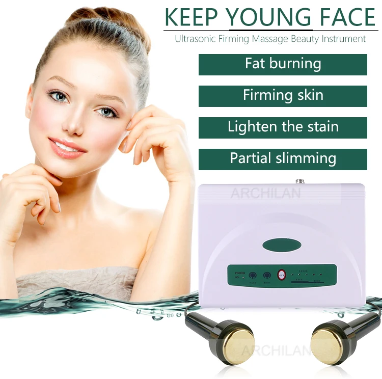Home use portable face lifting beauty system ultrasonic personal care device