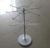 Custom Counter Top 2-Layer 8 Wire Spinner Hooks Pop Metal Battery 360 Rotating Display Stands Uk