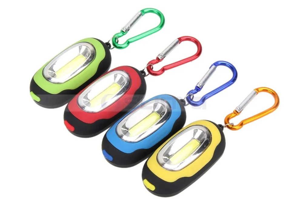 Mini 3 Mode Keychain Light Multi Color Plastic Cob Led Keychain ...